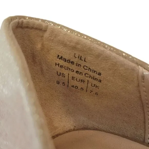 Mix No. 6 Lill Gold Shimmer Pointed Toe High Heel Pumps - Picture 7 of 7